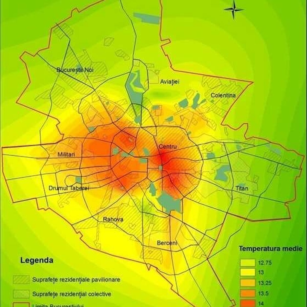 De ce este mai cald în centrul oraşului și care sunt soluțiile diminuării temperaturii?
