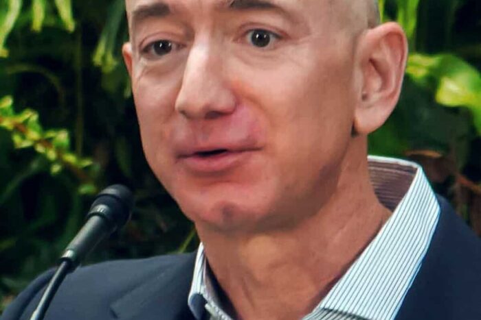 Jeff Bezos at Amazon Spheres Grand Opening in Seattle 2018 39074799225 cropped