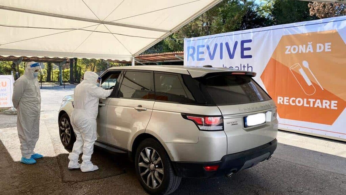 Poza centru de testare