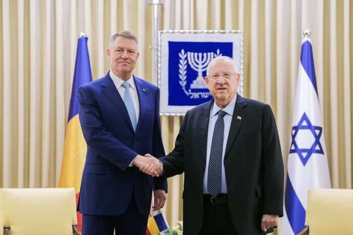 Preşedintele Klaus Iohannis l-a primit la Palatul Cotroceni pe preşedintele Statului Israel israel