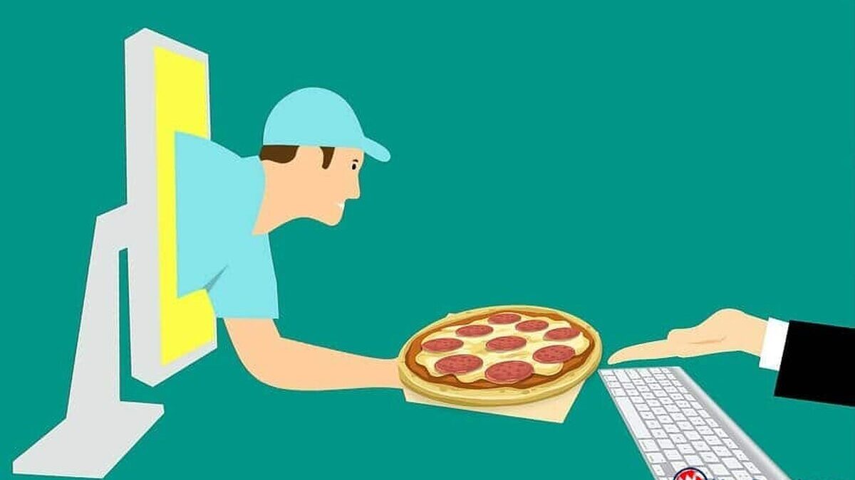 pizza courier online cheese