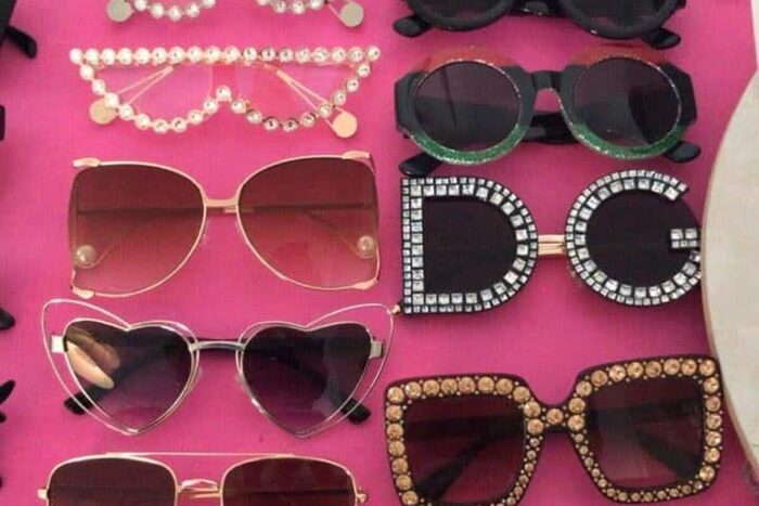 rame de ochelari aurii cu cristale 268 1629