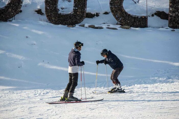 persoane la ski