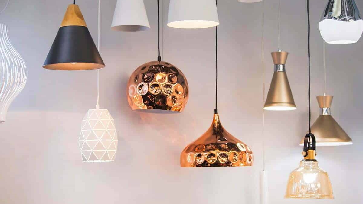 Different,Modern,Streamlined,Mirror,Copper,Chandeliers.,Bubble,Metal,Copper,Shade