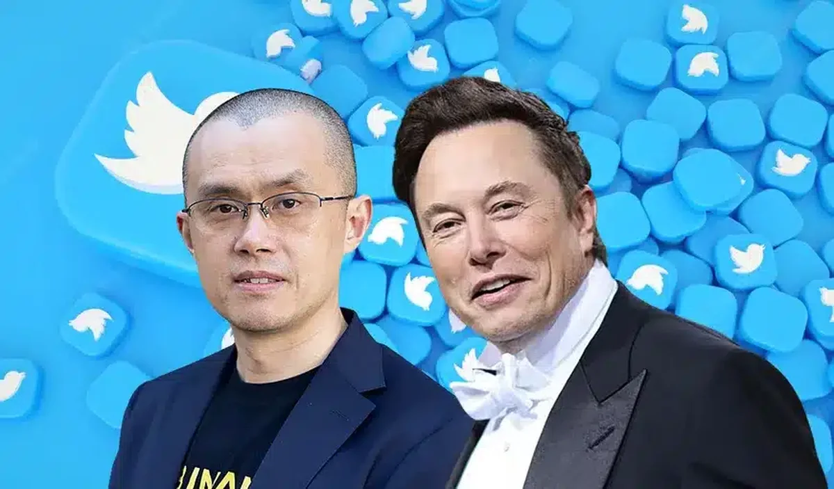 Miliardarul chinez Changpeng Zhao, „Regele Crypto”, bate palma cu Elon Musk.
