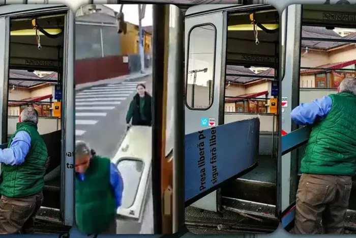 un tramvai a ramas fara usa