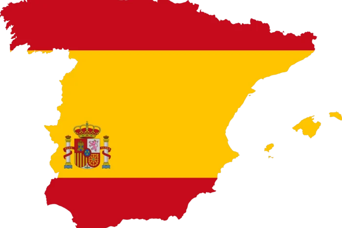 spania harta steag