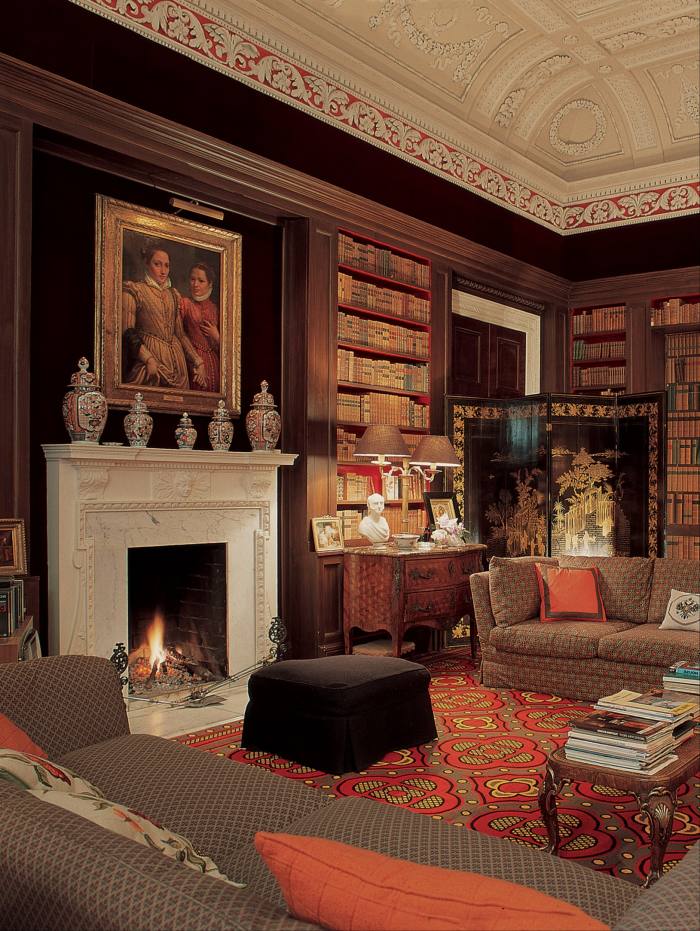 Biblioteca Ducelui de Abercorn la Baronscourt în 1978