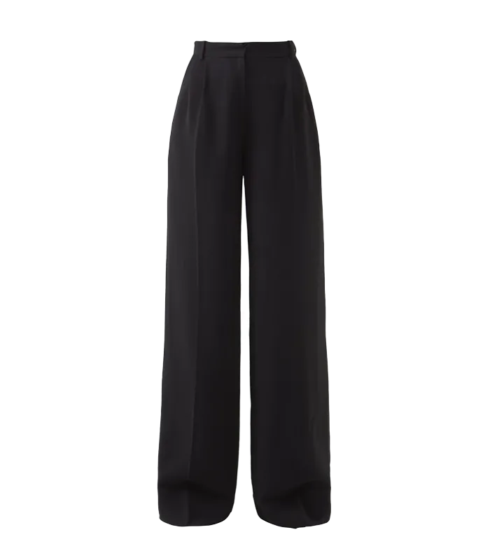pantaloni negri largi