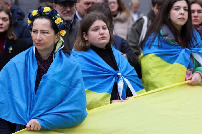 2023 02 24T121316Z 1575558392 RC2NHZ9YZK06 RTRMADP 3 UKRAINE CRISIS ANNIVERSARY BELGIUM