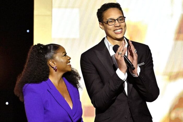 brittney griner wife cherelle griners relationship timeline feb 2023 NAACP Image Awards 01