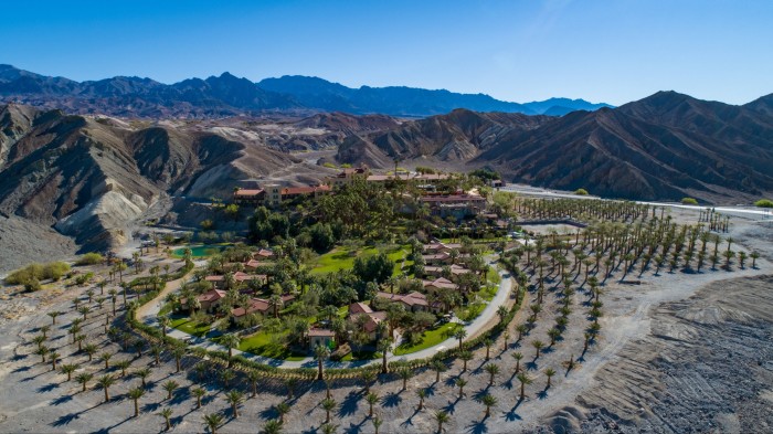 O așezare înconjurată de palmieri