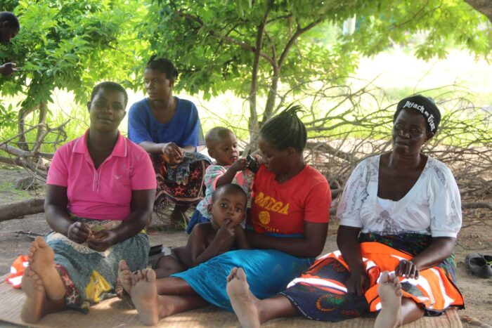 Kate Mwafulirwa and some of the women of Titukulane. Photo taken by Feston Malekezo