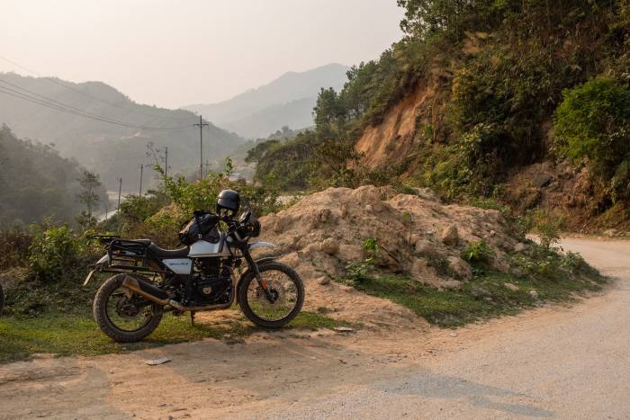 Bicicleta autorului, un Royal Enfield Himalayan