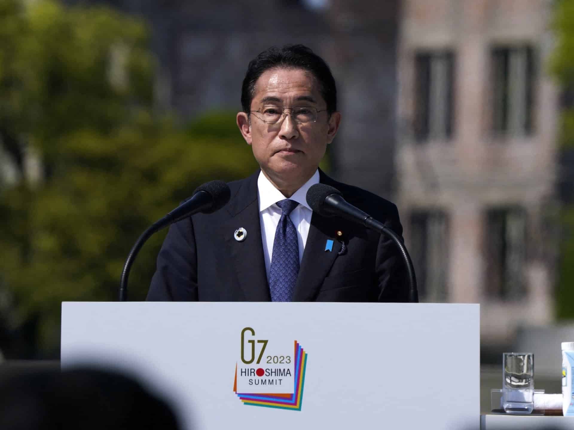 La G7, premierul japonez promite „solidaritate neclintită” cu Ucraina