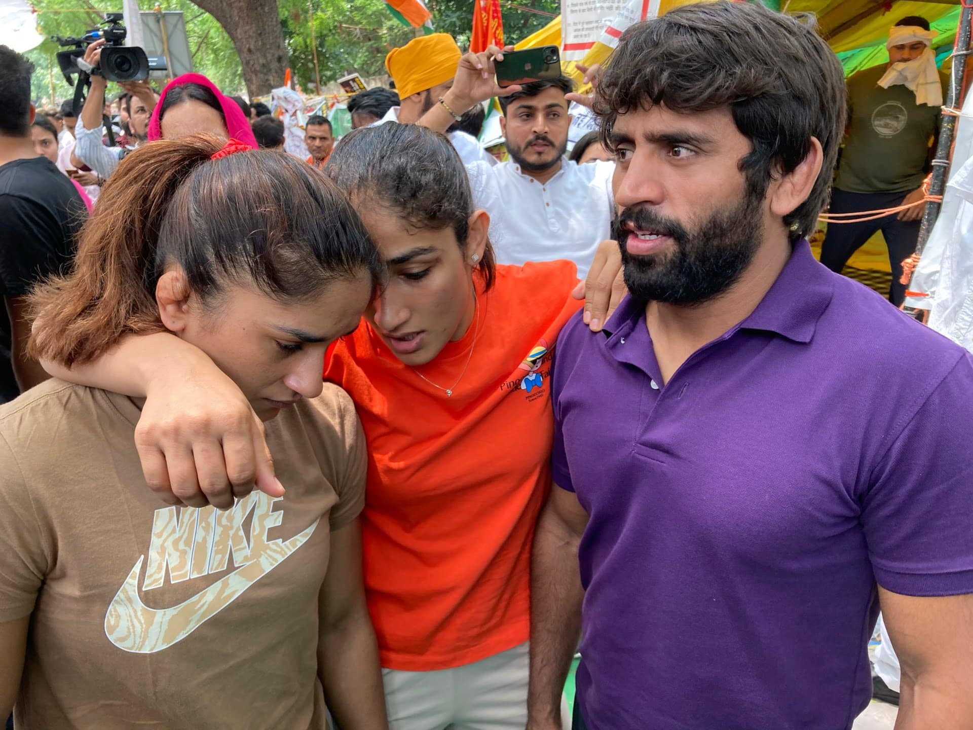Cei mai buni luptători din India care protestează împotriva hărțuirii sexuale au fost reținuți