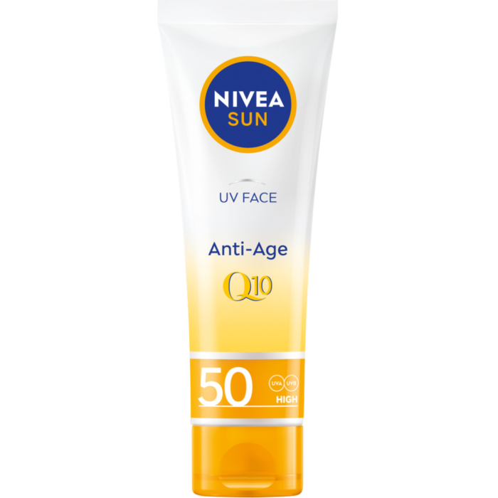 Nivea Sun UV Face Q10 Cremă solară anti-îmbătrânire SPF 50, 13,45 GBP pentru 50 ml