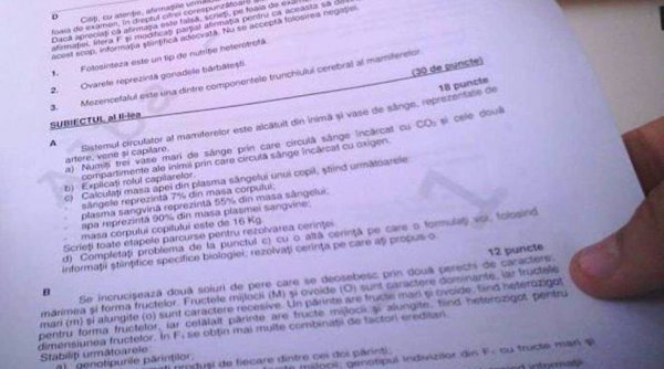1687937023 476 Subiectele la Biologie de la Bacalaureat 2023 au fost publicate