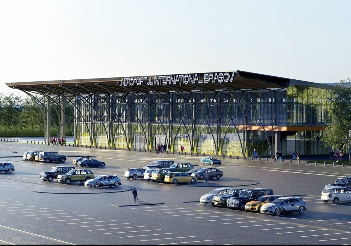 Aeroportul din Brașov s-a deschis oficial, iar primul avion cu pasageri a aterizat