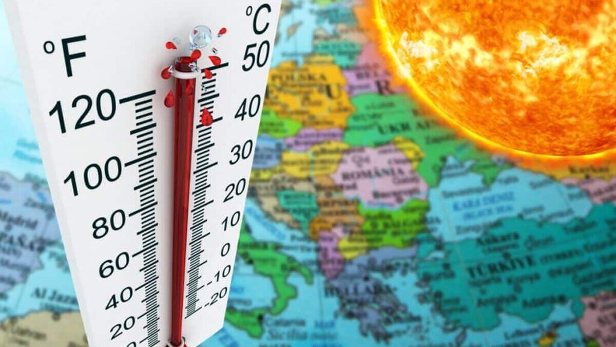 Anticiclonul care topește Europa, aduce temperaturi de peste 45 de grade Anticiclonul care topeste Europa temperaturi de peste 45 de grade