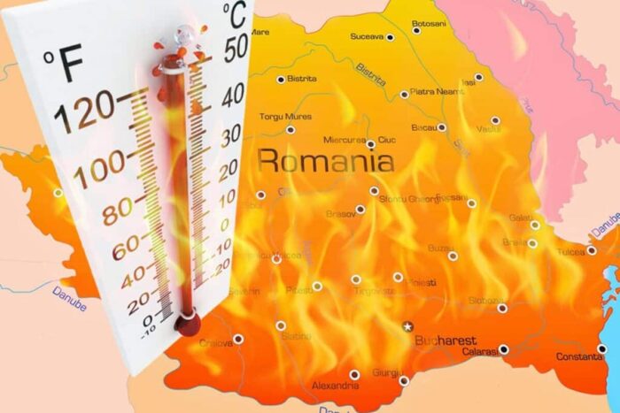 Locurile din Romania unde se resimt 45 de grade astazi