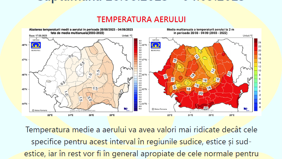 Cum va fi vremea in septembrie 2023 Nu scapam de