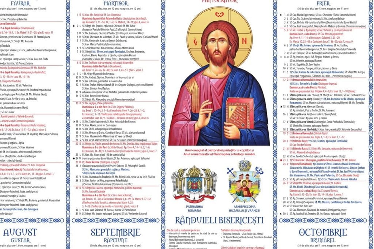 Ce evenimente se sărbătoreşte vineri, 1 septembrie 2023, în Biserica Ortodoxă?