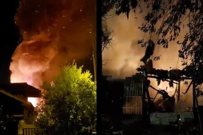 Incendiu devastator in Targu Jiu la un depozit de materiale
