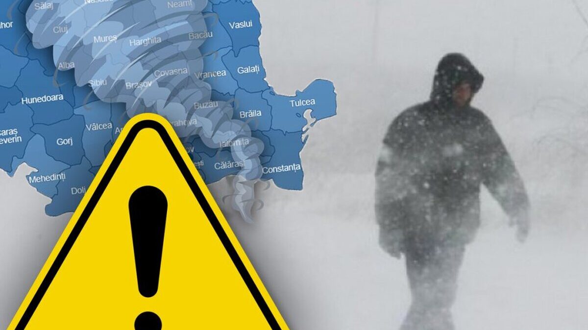 ANM: Cod portocaliu de viscol în România Cod portocaliu de viscol in Romania ANM a dat alerta. ANM a dat alerta pana diseara in mai multe zone din tara 1024x6