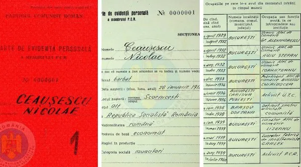 carnet partid nicolae ceausescu diplome doctor