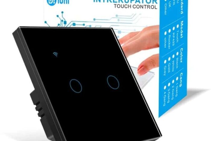 intrerupator smart touch wifi sticla securizata iuni 2g 10a control20326