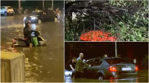 prapad in capitala dupa urgia de noaptea trecuta prapad in capitala dupa urgia de noaptea trecuta