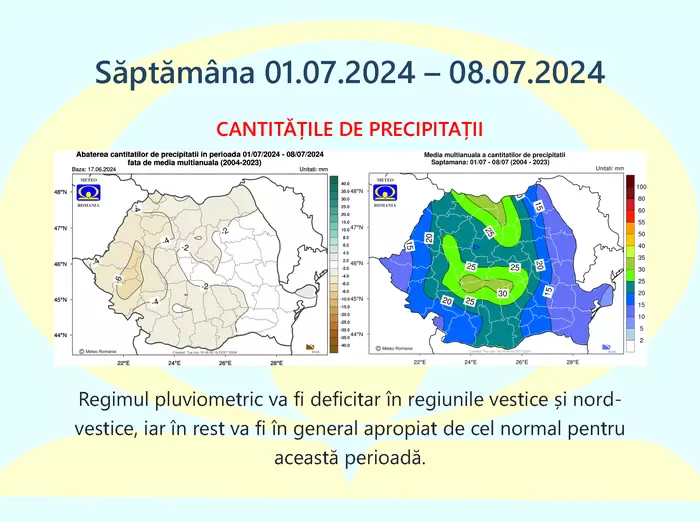 Cum va fi vremea in iulie 2024. Expertii ANM au emis prognoza meteo pentru luna lui Cuptor