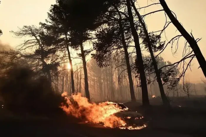 Infernul s a dezlantuit in Grecia. Incendiile sunt vizibile din spatiu 4