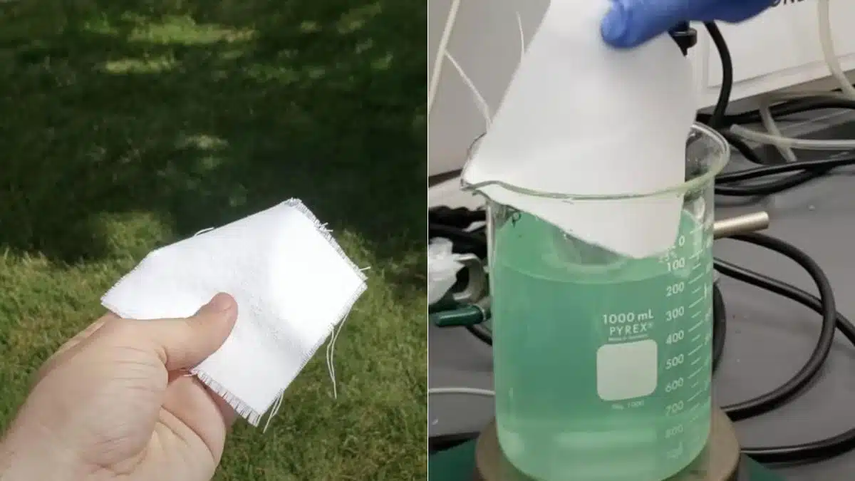 Un „strat de cristal” flexibil, pe bază de carbonat de calciu (calcar, cretă), ar putea fi inclus în țesăturile obișnuite, pentru perioadele extinse de caniculă