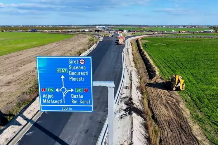 La Autostrada Moldovei A7 se fac ultimele pregătiri pentru darea în trafic a "Cocoașei de la Focșani", programată săptămâna viitoare a7 cocoasa 12jpg