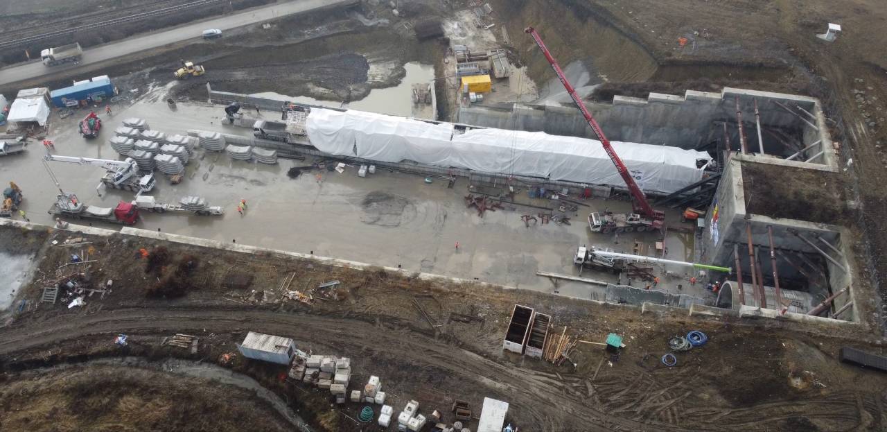 Compania Aktor a început forajul cu Konstantina, al patrulea TBM de pe linia ferată Brașov-Simeria