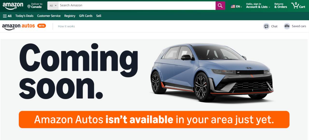 Compania Amazon a informat că a început comercializarea de vehicule Hyundai în SUA și pregătește extinderea programului în Europa