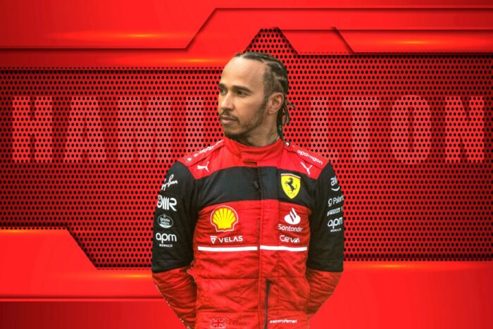 Lewis Hamilton a semnat cu Ferrari. Prima fotografie oficiala a pilotului langa legendara masina ros