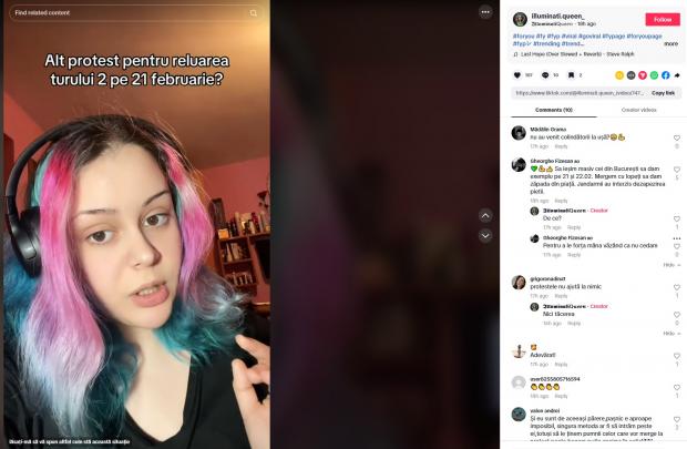 1740114375 737 Val de instigari la violenta pe Tik Tok pentru protestul