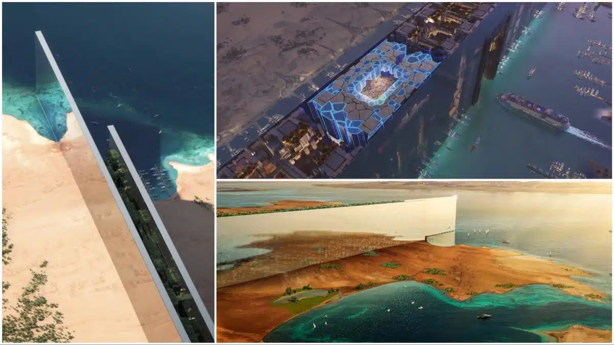 În Arabia Saudită a început construcția primului segment din megaorașul futurist în formă de zid
