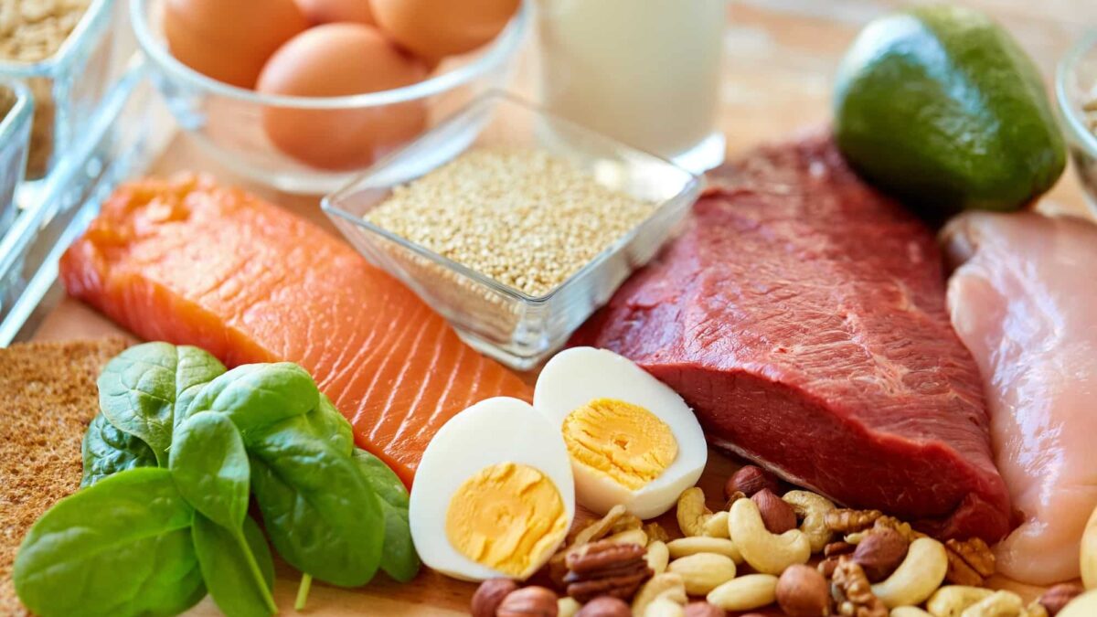 natural protein food on table