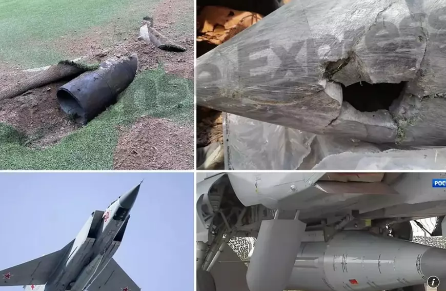 În premieră, rachetele hipersonice ale Rusiei au fost doborâte de SUA Fragmentele rachetei rusești supersonice Kinjal („Pumnal