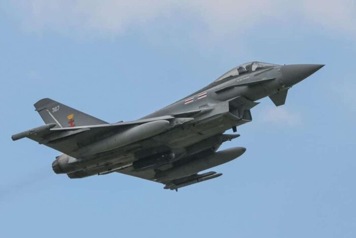 raf eurofighter typhoon fgr4 decoland de la raf coningsby coningsby regatul unit 28 mai 2025