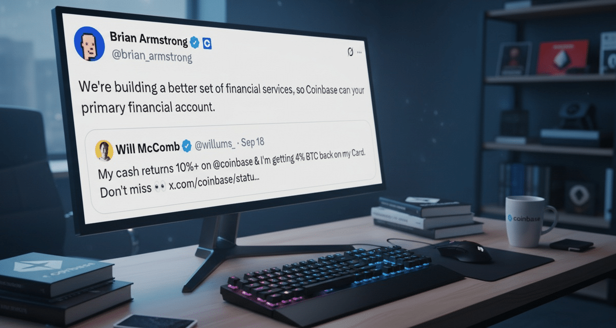 Coinbase intenționează să înlocuiască băncile tradiționale cu o aplicație crypto featured image 537