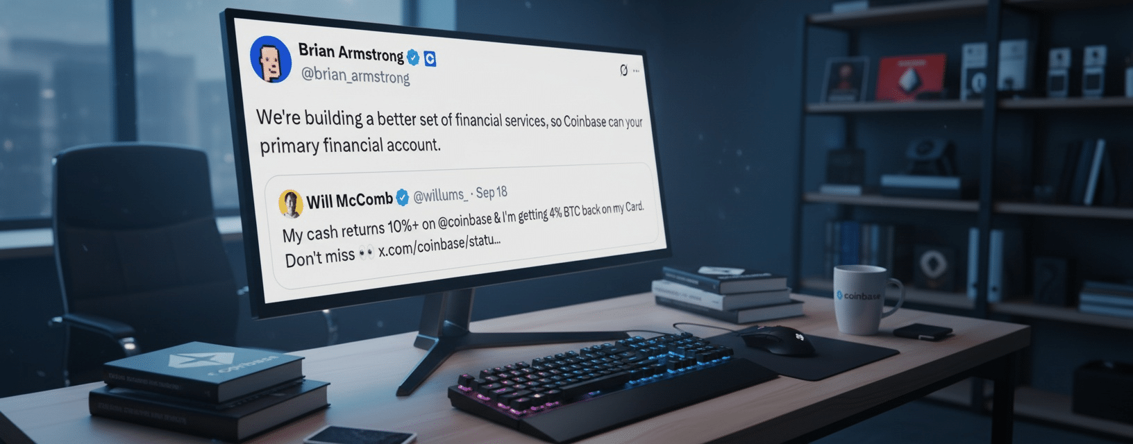 Coinbase intenționează să înlocuiască băncile tradiționale cu o aplicație crypto