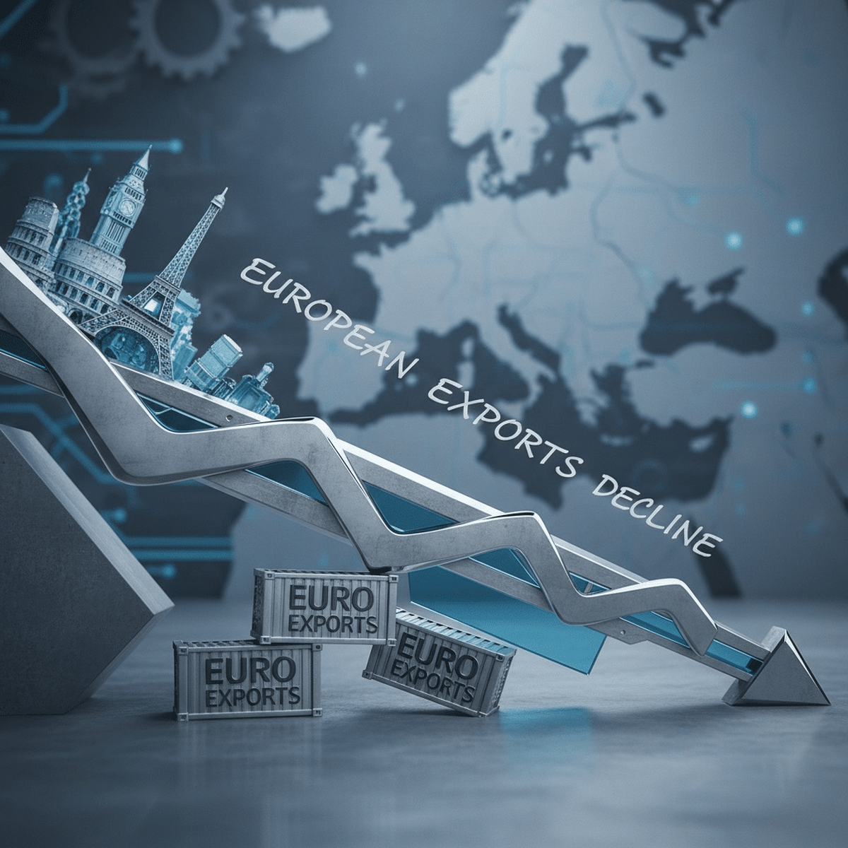 Cât au scăzut exporturile europene către SUA şi care sunt sectoarele cele mai afectate?