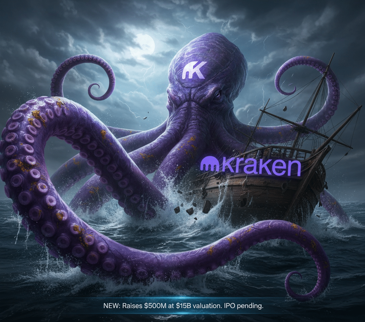 Kraken atrage 500 de milioane de dolari înainte de o posibilă listare la bursă