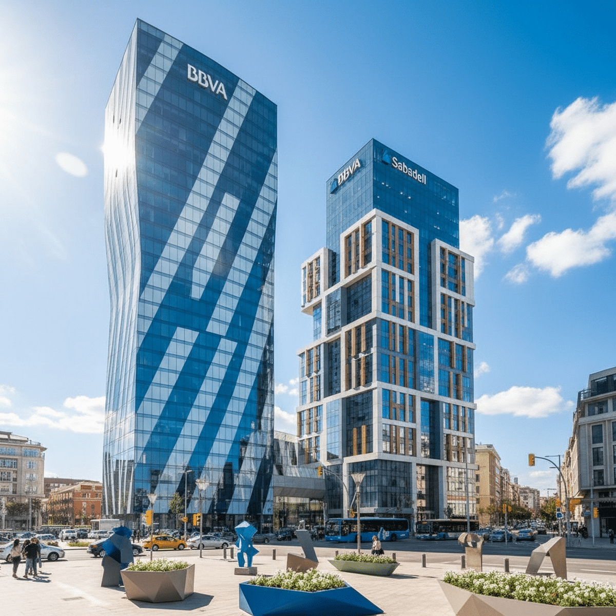 Care sunt planurile bursiere BBVA pentru oferta către Sabadell