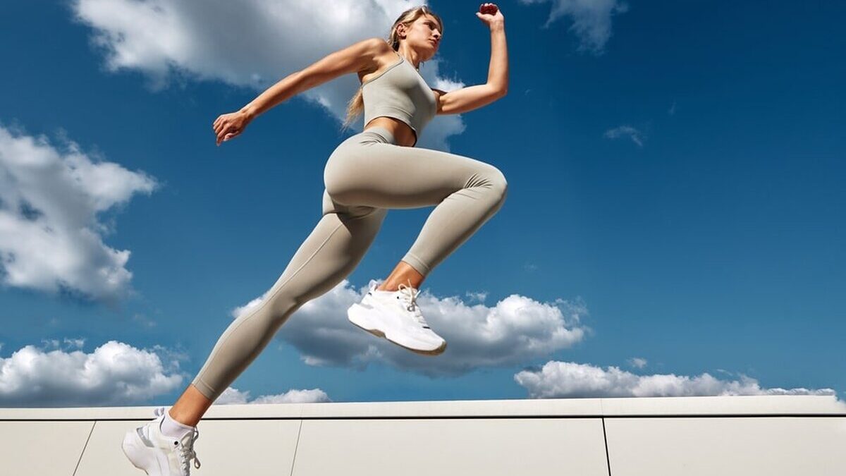Fit,Woman,Exercising,Outdoors.,Healthy,Young,Sportswoman,Doing,Fitness.,An